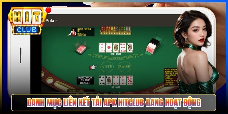 Danh mục liên kết tải APK Hitclub đang hoạt động