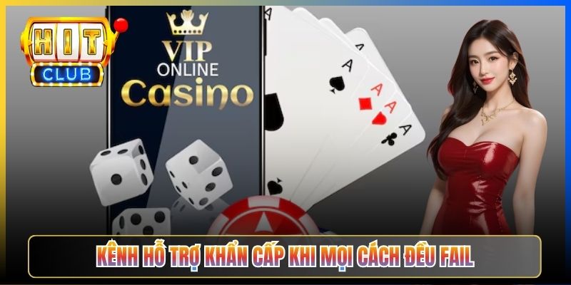 Kênh hỗ trợ khẩn cấp khi mọi cách đều fail